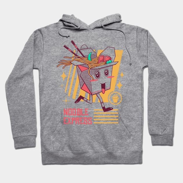 Noodle Express Hoodie by Vincent Trinidad Art